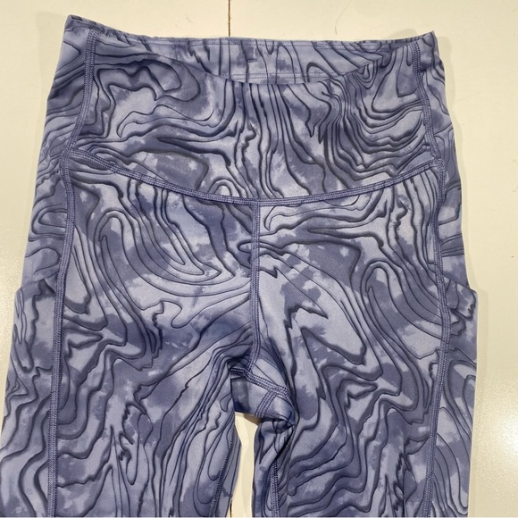 Athleta Blue Print Ultimate Stash Pocket 7/8 Woman’s Activewear Tights Size XS - Picture 6 of 13